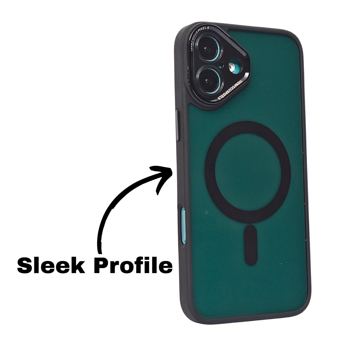 Smoke Transparent MagSafe Compatible Phone Case for iPhone 16 Plus