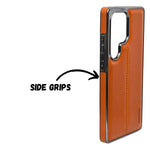 Premium Leather Texture with Stitch Detailing Phone Case for Samsung S25 Ultra