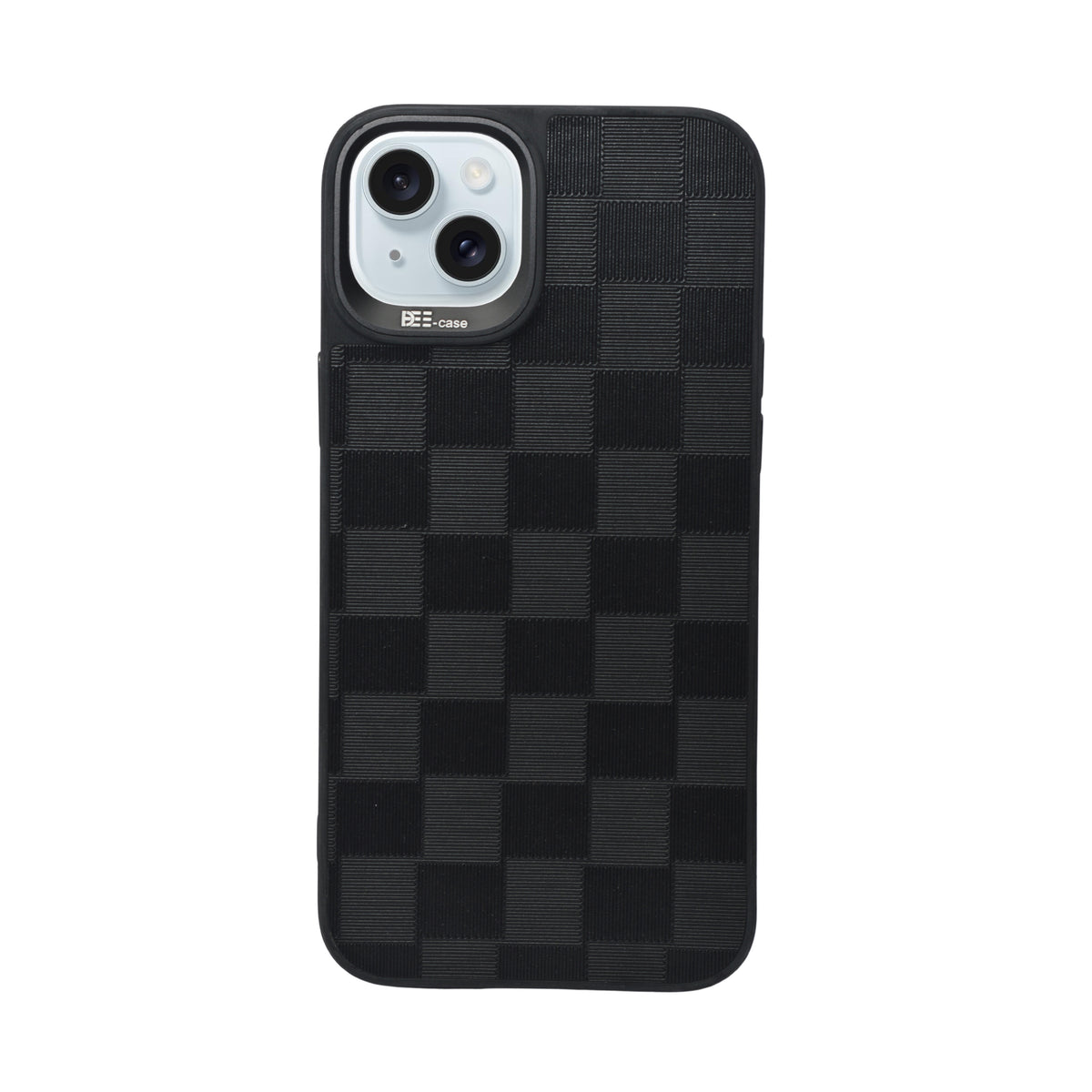 Checkered Texture Grip Case For iPhone 15