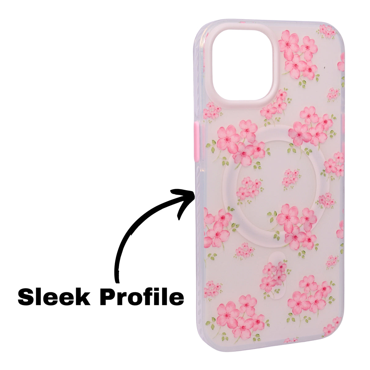 Cherry Blossom MagSafe Compatible Phone Case for iPhone 13 / 14