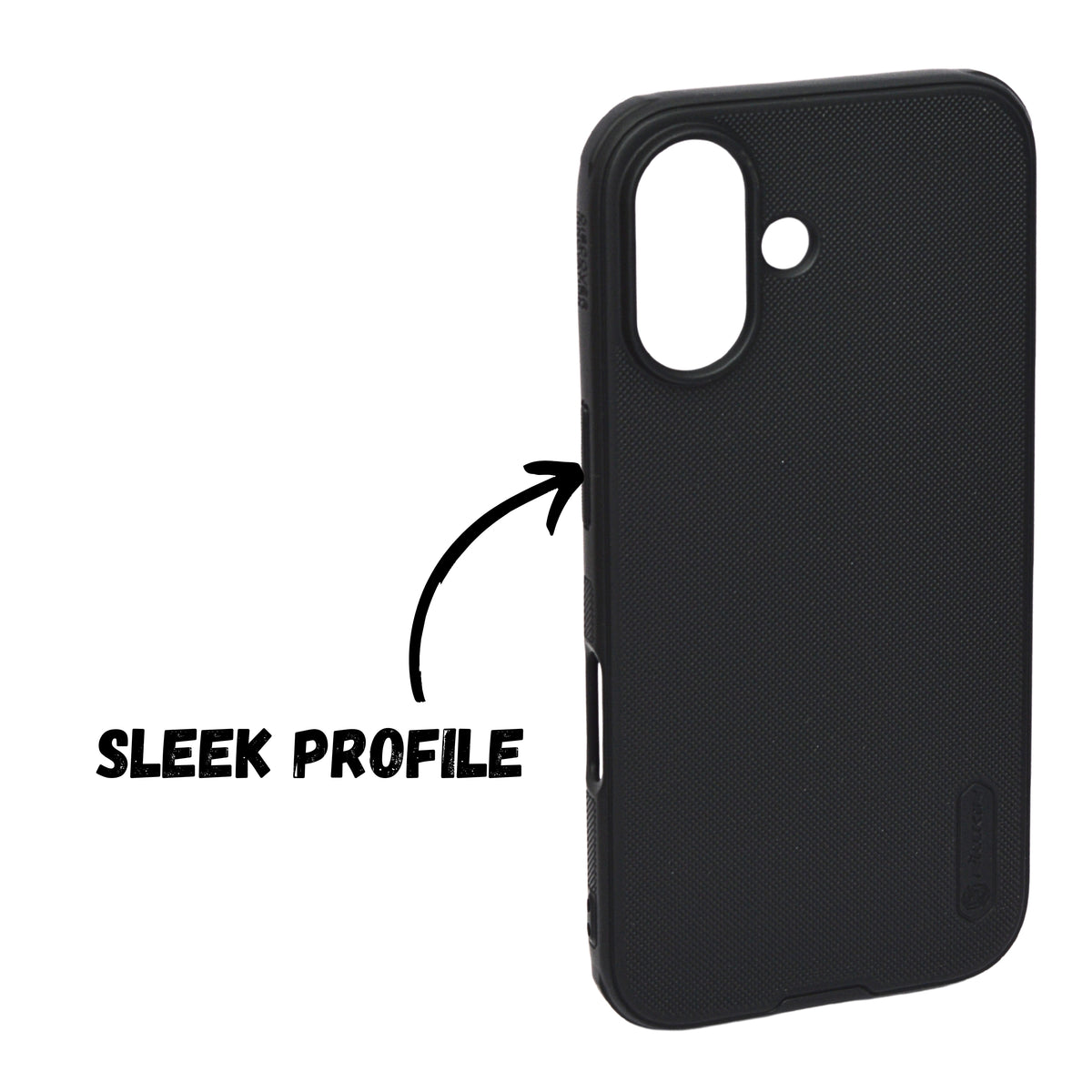 Premium Carbon Textured Anti-Slip Protective Phone Case for iPhone 16 Plus