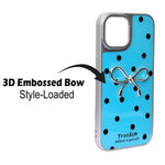 Stylish Polka Dot Bow Cover For iPhone 15
