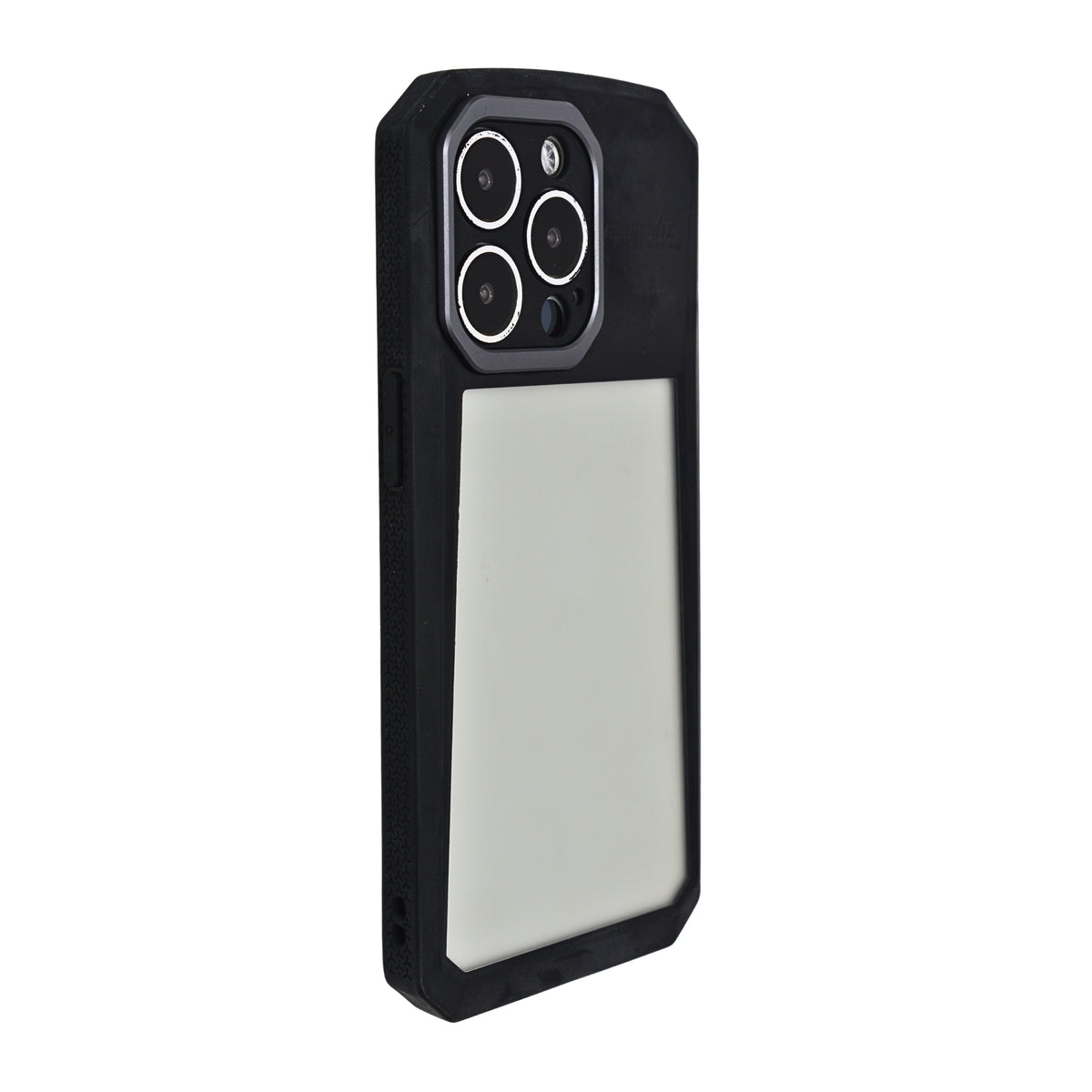 Heavy Duty Shockproof Bumper with Clear Panel Phone Case for iPhone 13 Pro
