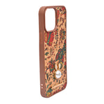 Bohemian Ethnic Print Cork Texture with Pearl Detail Phone Case for iPhone 13 Pro Max