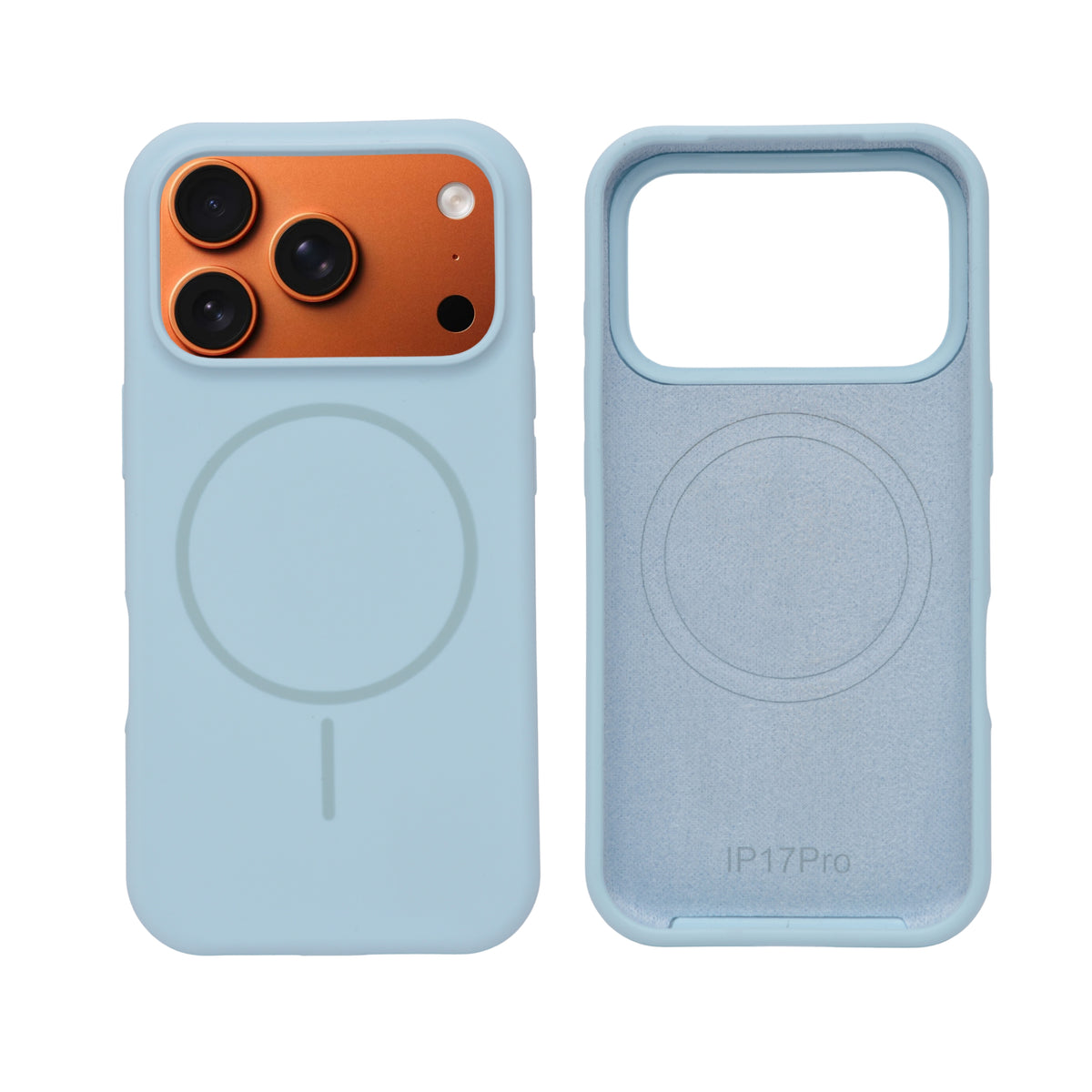 Soft Silicone with MagSafe Ring Phone Case for iPhone 17 Pro