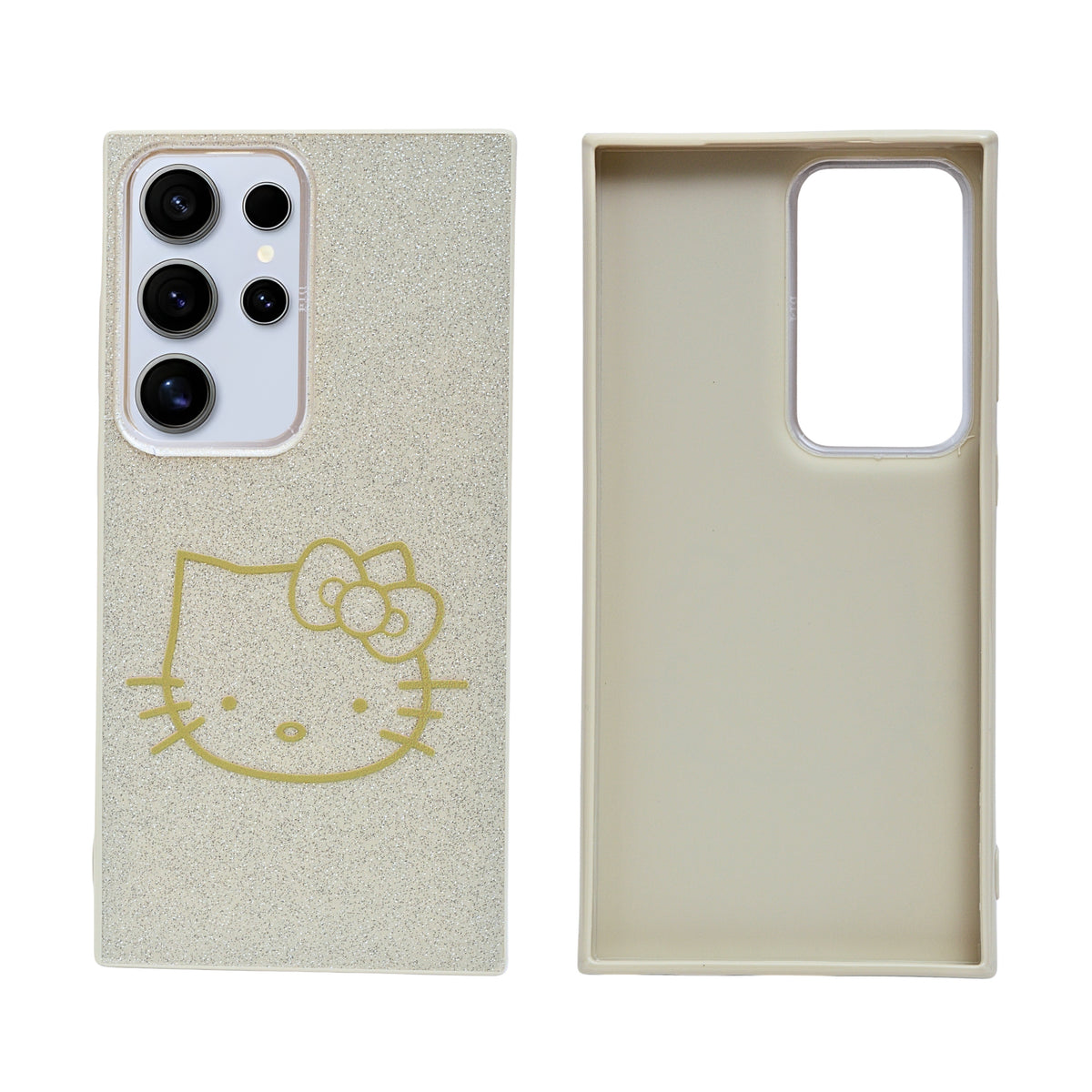 Glitter Sparkle Kitty Phone Case for Samsung Galaxy S24 Ultra