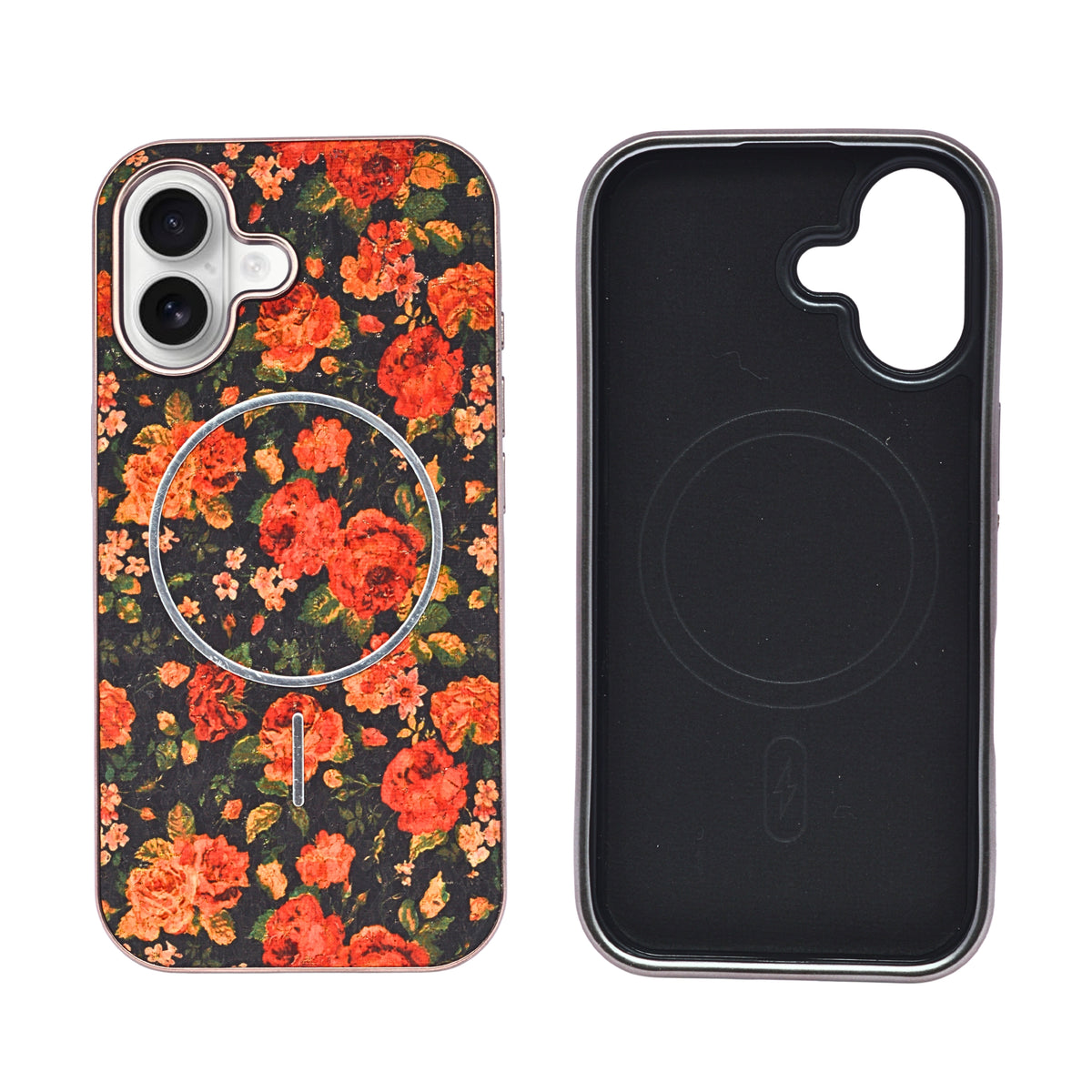 Cork Texture Printed MagSafe Compatible Phone Case for iPhone 17