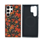 Cork Texture Printed MagSafe Compatible Phone Case for Samsung Galaxy S23 Ultra