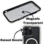 Dual Color Edge Matte Transparent MagSafe Phone Case for iPhone 16 Pro