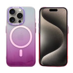 Aesthetic Gradient MagSafe with Metal Camera Protection Phone Case for iPhone 15 Pro