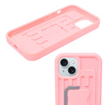 Retro Suitcase Design Phone Case with Kickstand for iPhone 15