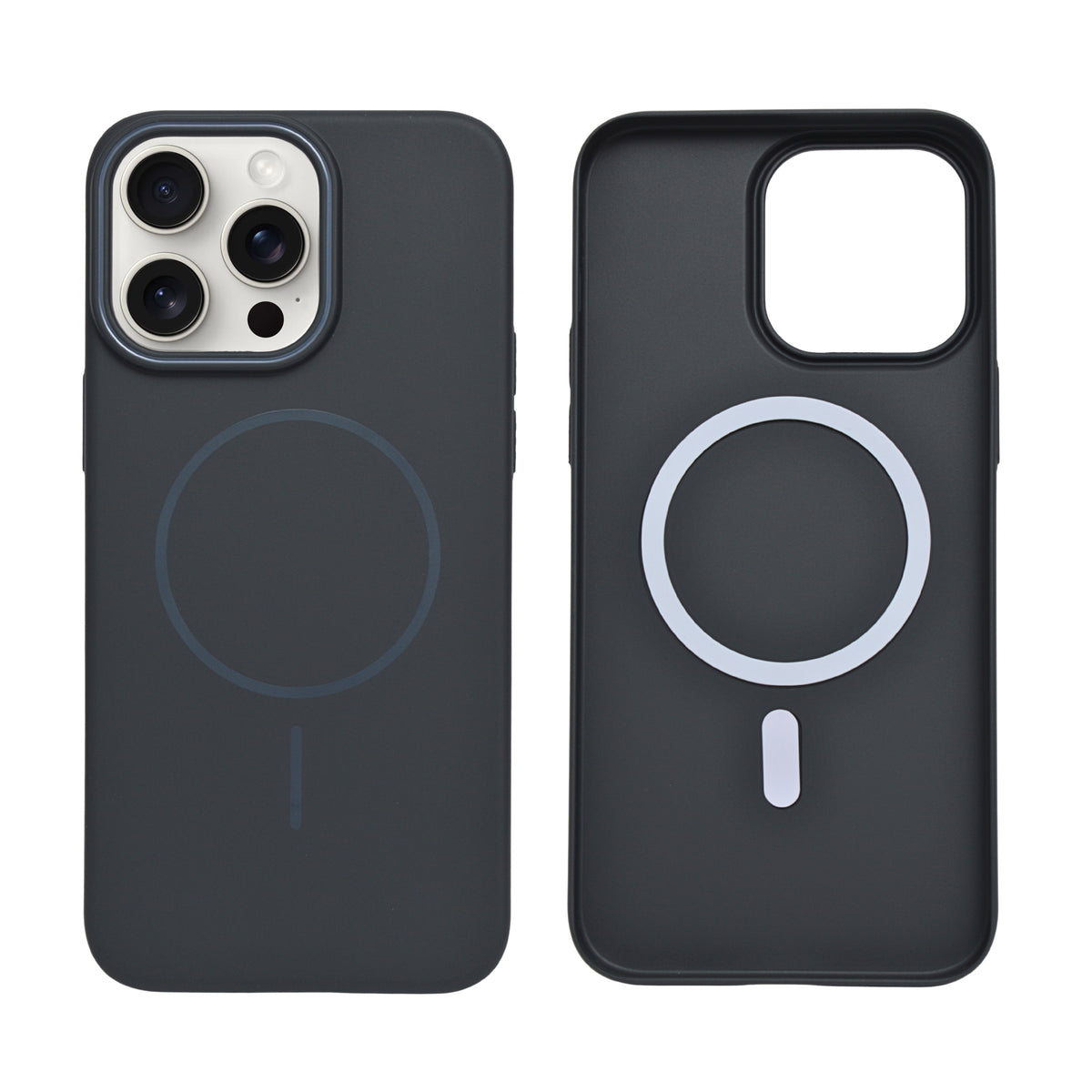 MagSafe Compatible Matte Finish Hard Plastic Phone Case for iPhone 15 Pro Max