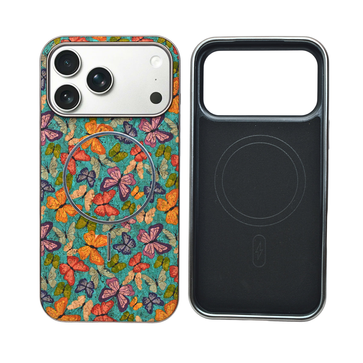 Cork Texture Printed MagSafe Compatible Phone Case for iPhone 17 Pro Max