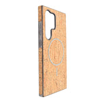 Cork Texture Printed MagSafe Compatible Phone Case for Samsung Galaxy S24 Ultra