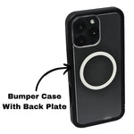 Dual Color Edge Matte Transparent MagSafe Phone Case for iPhone 16 Pro