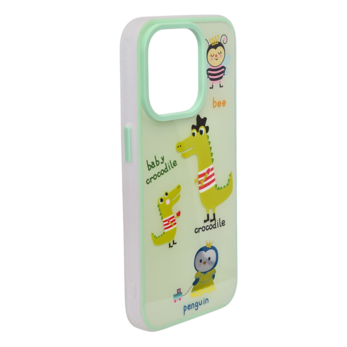 Stylish Cute Cartoon Cool Soft Animal Characters Cover For iPhone 15 Pro