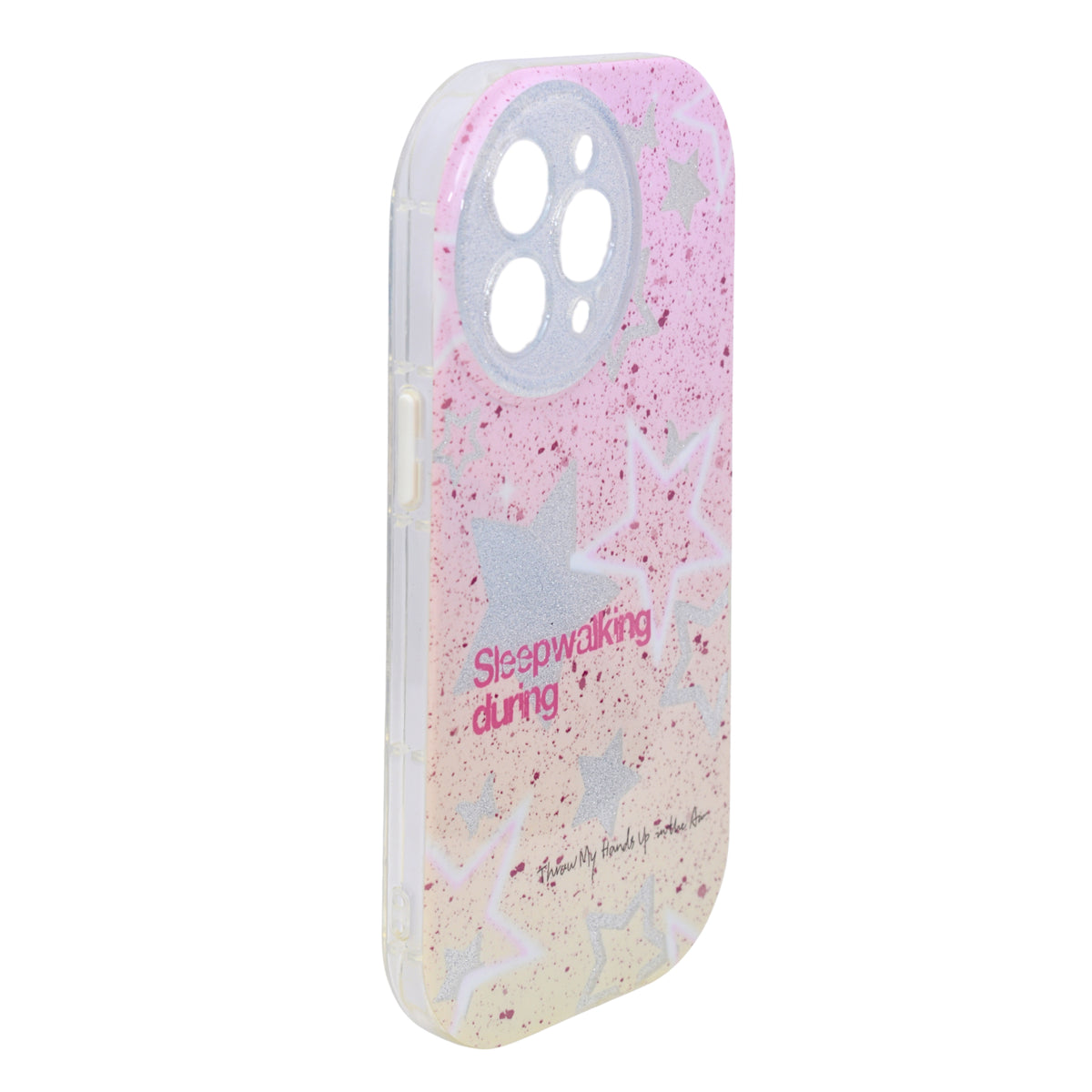 Shimmer Star Gradient With Round Camera Cut Phone Case for iPhone 14 Pro Max