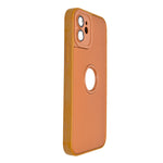 Matte Finish with Logo Cutout Phone Case for iPhone 12 / 12 Pro