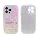 Shimmer Star Gradient With Round Camera Cut Phone Case for iPhone 14 Pro Max
