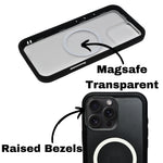 Dual Color Edge Matte Transparent MagSafe Phone Case for iPhone 16 Pro
