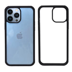 Anti-Scratch Clear Back Cover with Detachable Bumper for iPhone 13 Pro Max