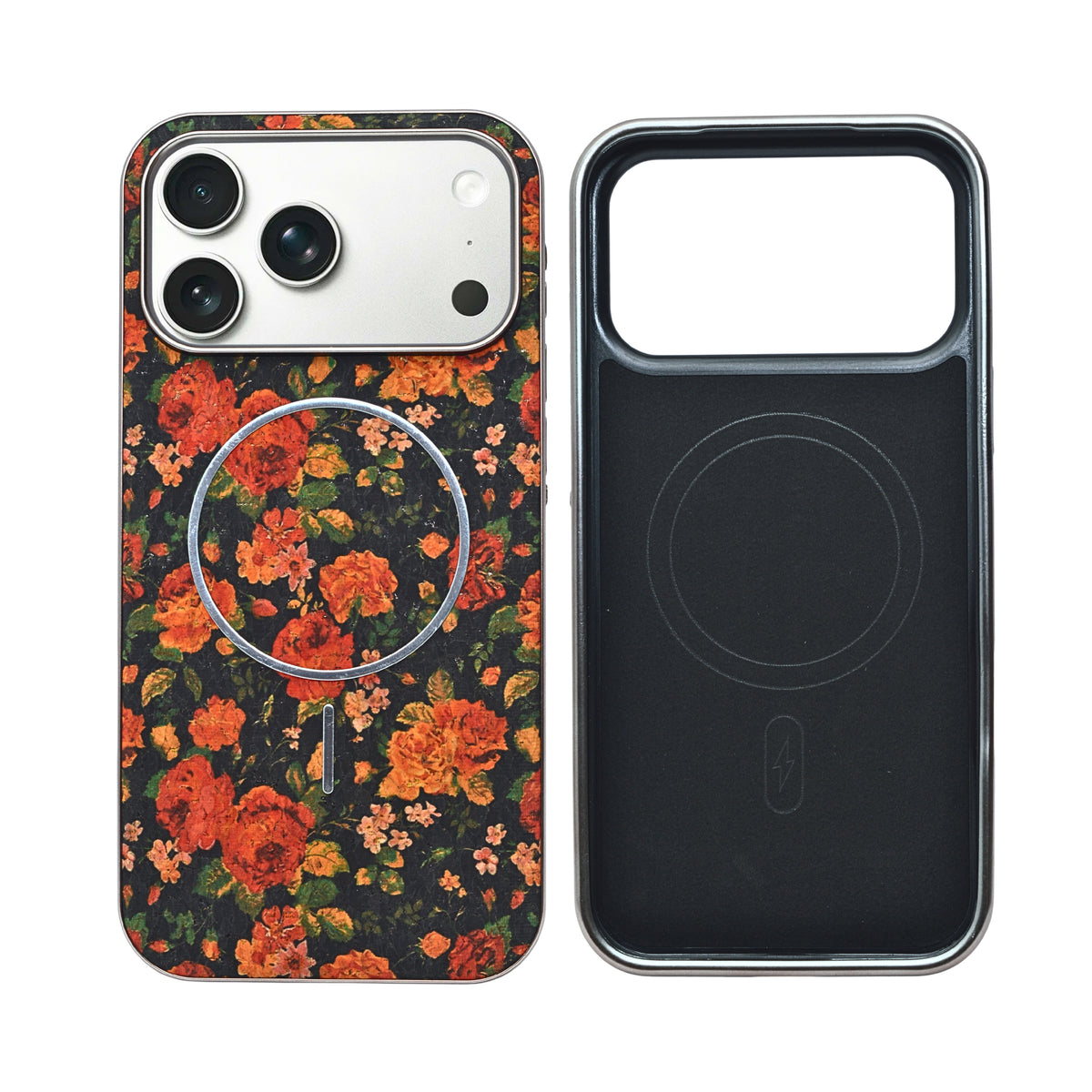 Cork Texture Printed MagSafe Compatible Phone Case for iPhone 17 Pro Max