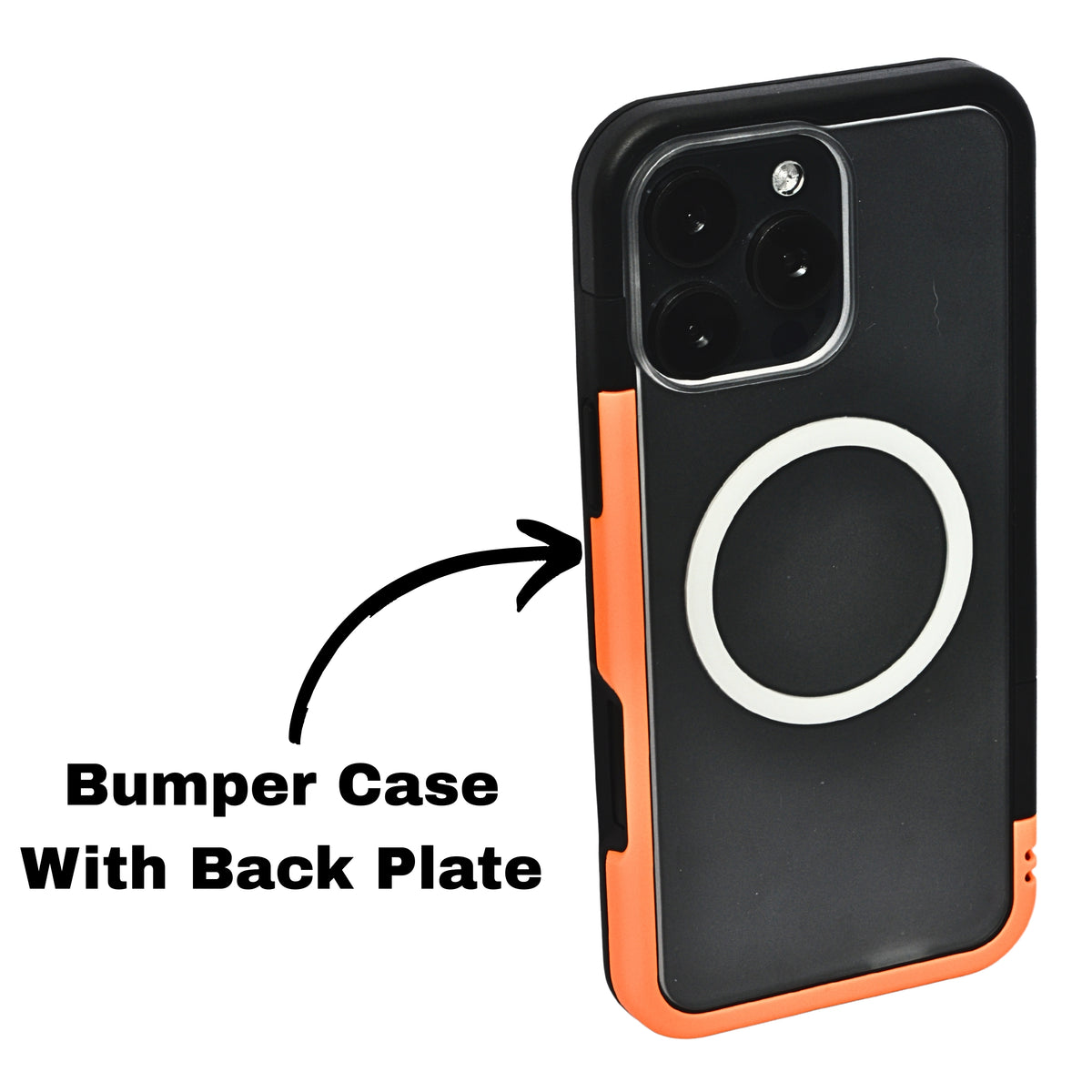 Dual Color Edge Matte Transparent MagSafe Phone Case for iPhone 16 Pro