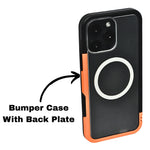Dual Color Edge Matte Transparent MagSafe Phone Case for iPhone 16 Pro
