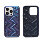 Iridescent Braided Pattern Phone Case for iPhone 14 Pro