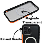 Dual Color Edge Matte Transparent MagSafe Phone Case for iPhone 16 Pro