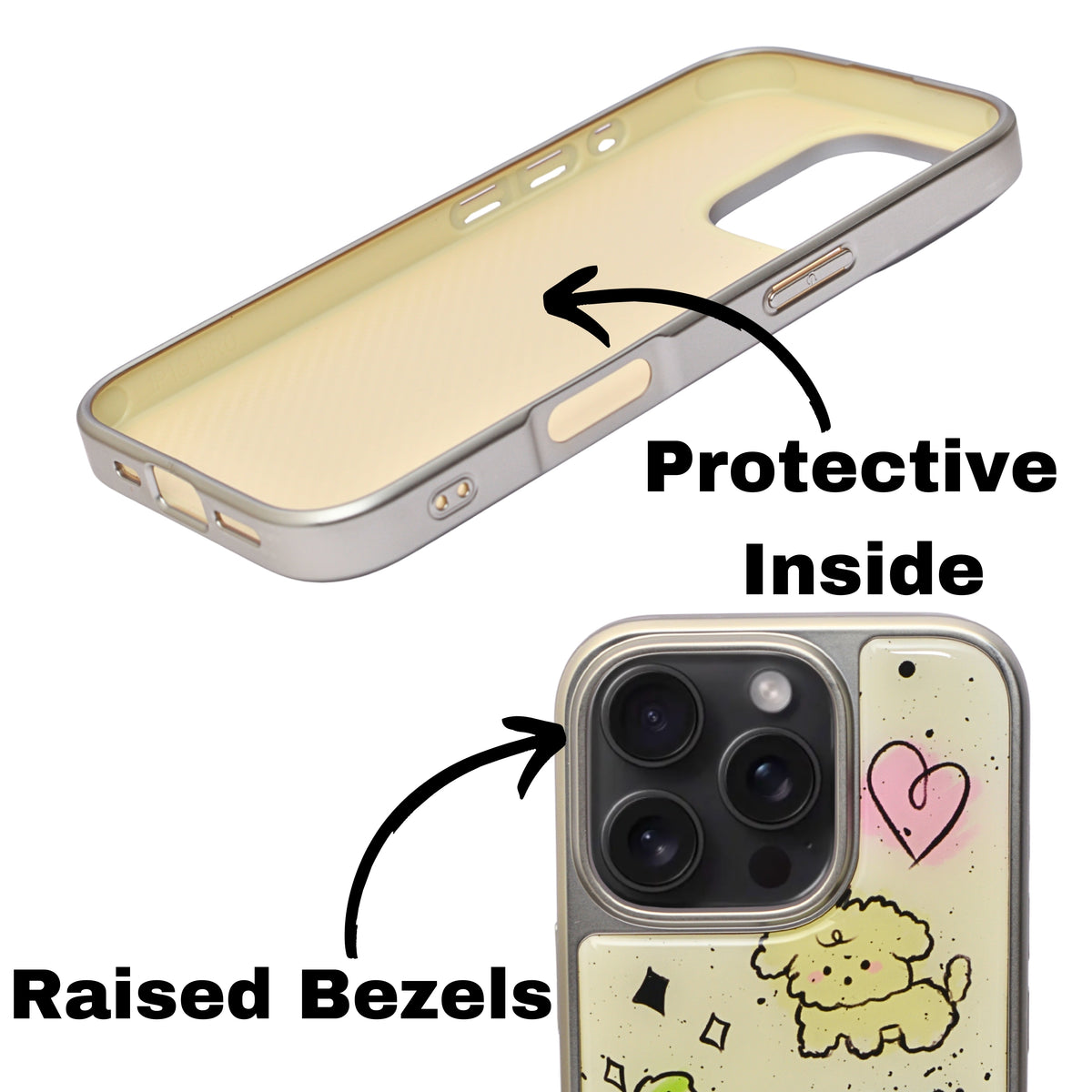 Trendy Printed Designer Protective Phone Case for iPhone 16 Pro