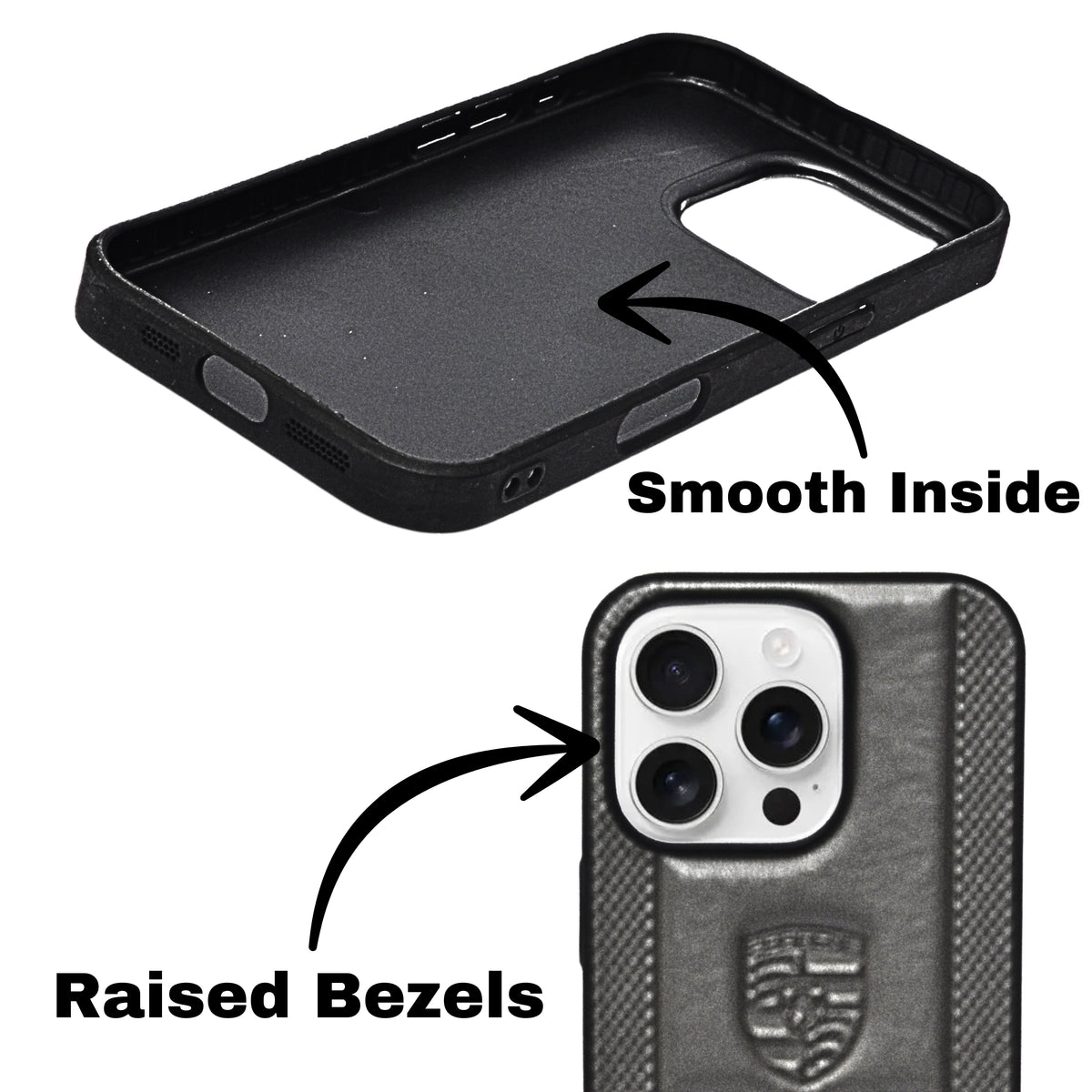 Porsche Design Leather Finish Mobile Back Cover For iPhone 16 Pro Max