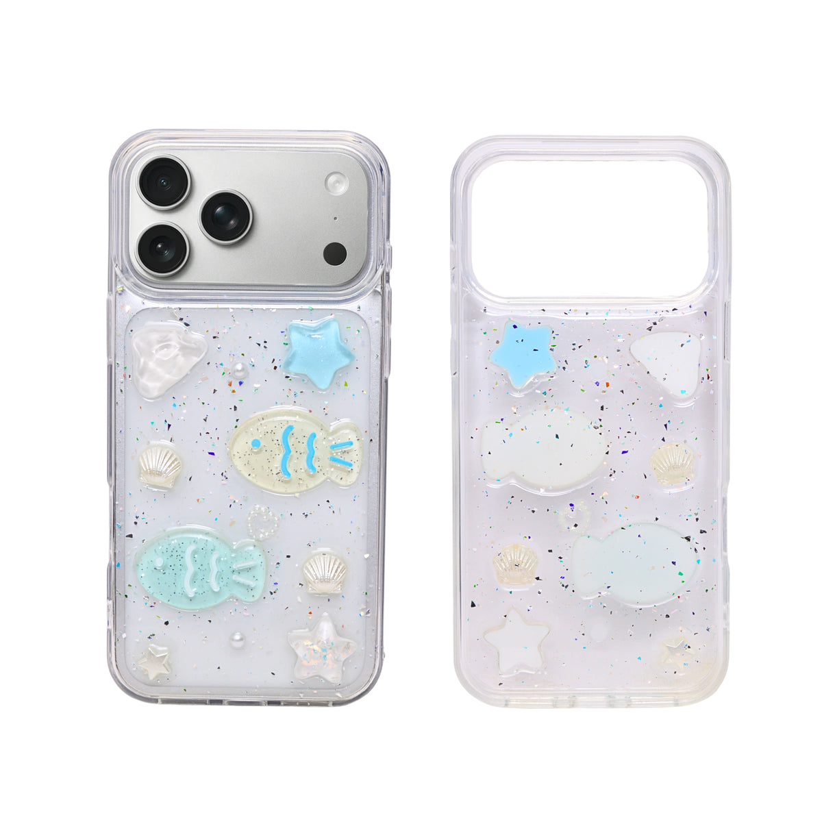 Sparkling Liquid Glitter Ocean Phone Case for iPhone 17 Pro