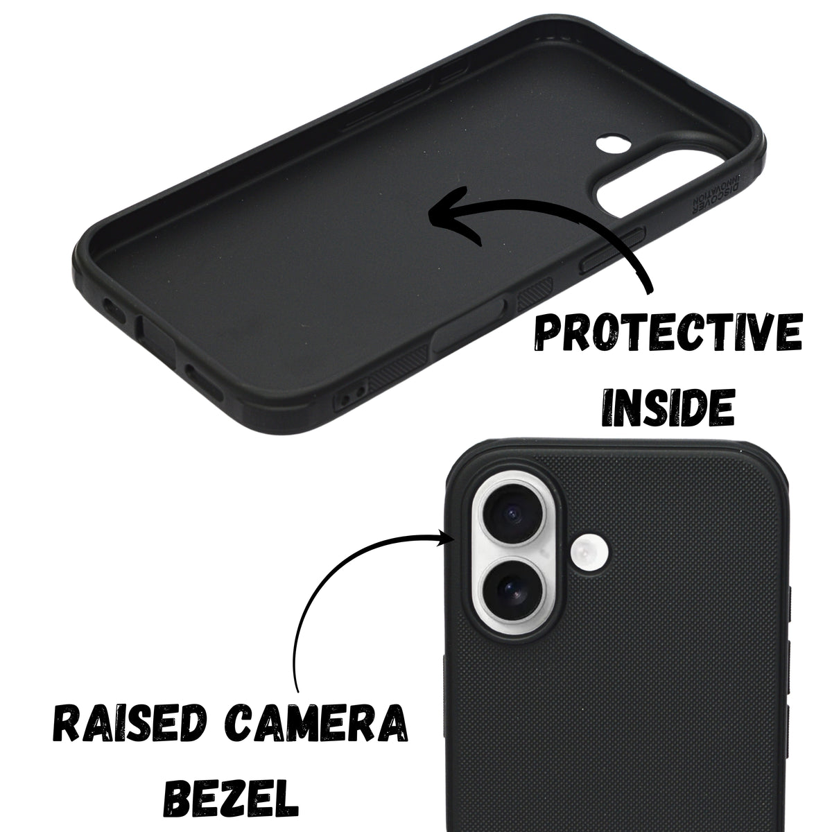 Premium Carbon Textured Anti-Slip Protective Phone Case for iPhone 16 Plus