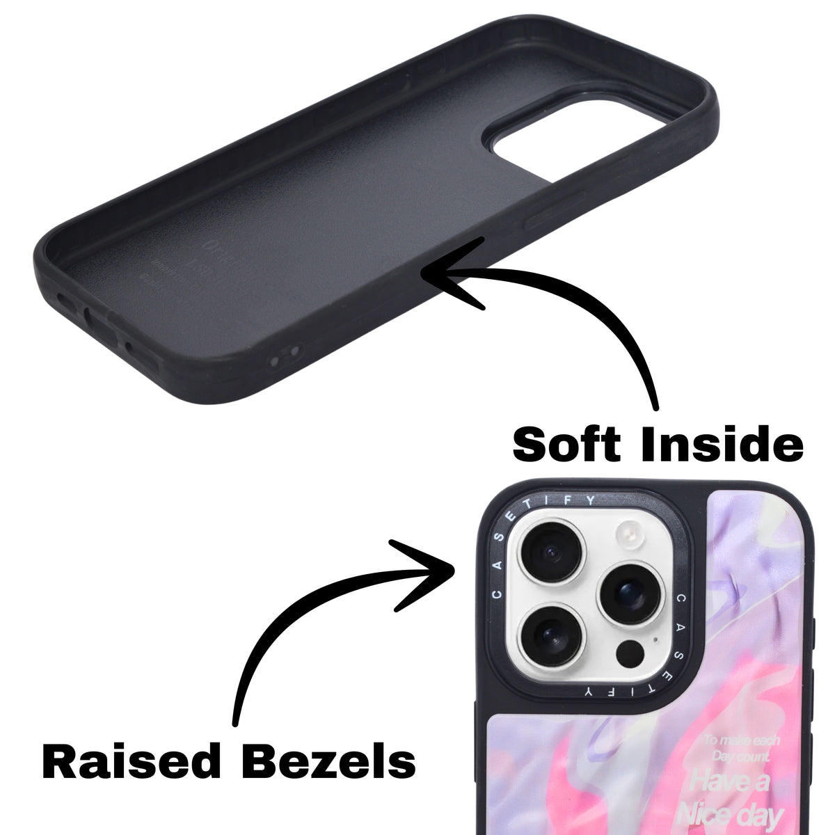 Marble Glossy Abstract Protective Phone Case For iPhone 15 Pro Max