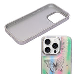 Butterfly Stylish Aesthetic Designer Slim Protective Cover for iPhone 15 Pro