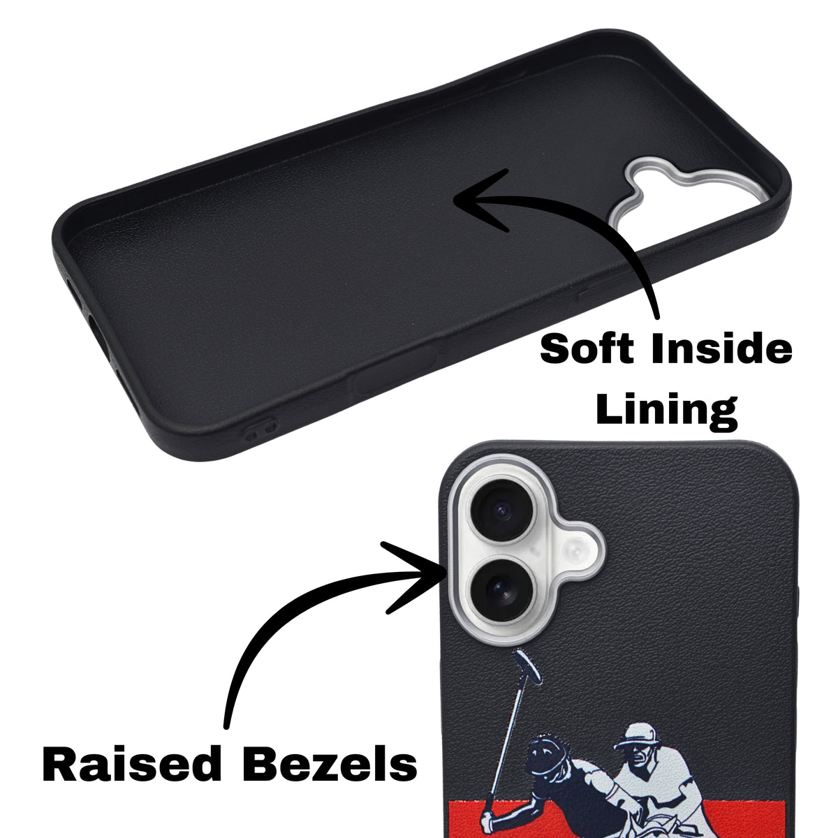 Santa Barbara Polo & Racquet Club Leather Phone Case For iPhone 16 Plus