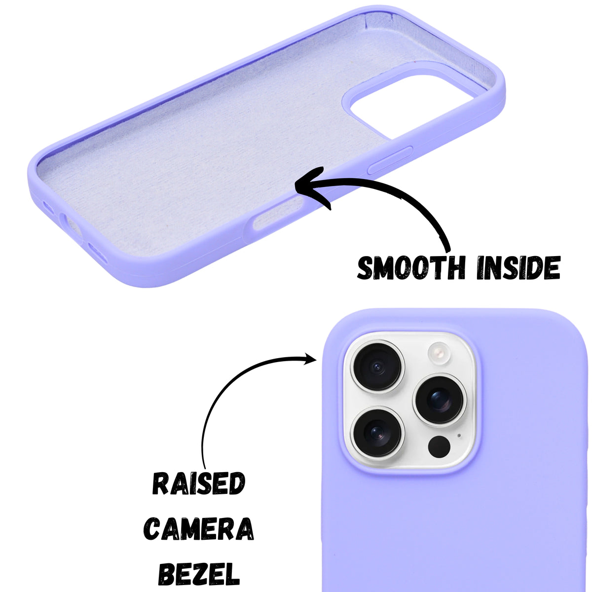 Premium Soft Silicone with Microfiber Lining Phone Case for iPhone 16 Pro
