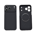 Premium Carbon Texture Slim Fit Phone Case for iPhone 17 Pro