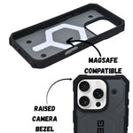 Rugged Armor Shockproof MagSafe Compatible Phone Case For iPhone 16 Pro