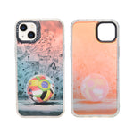 Gradient Ombre Soccer Themed Phone Case for iPhone 14 Plus/ 15 Plus