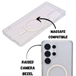 Transparent Magsafe Compatible Phone Case for Samsung S25 Ultra