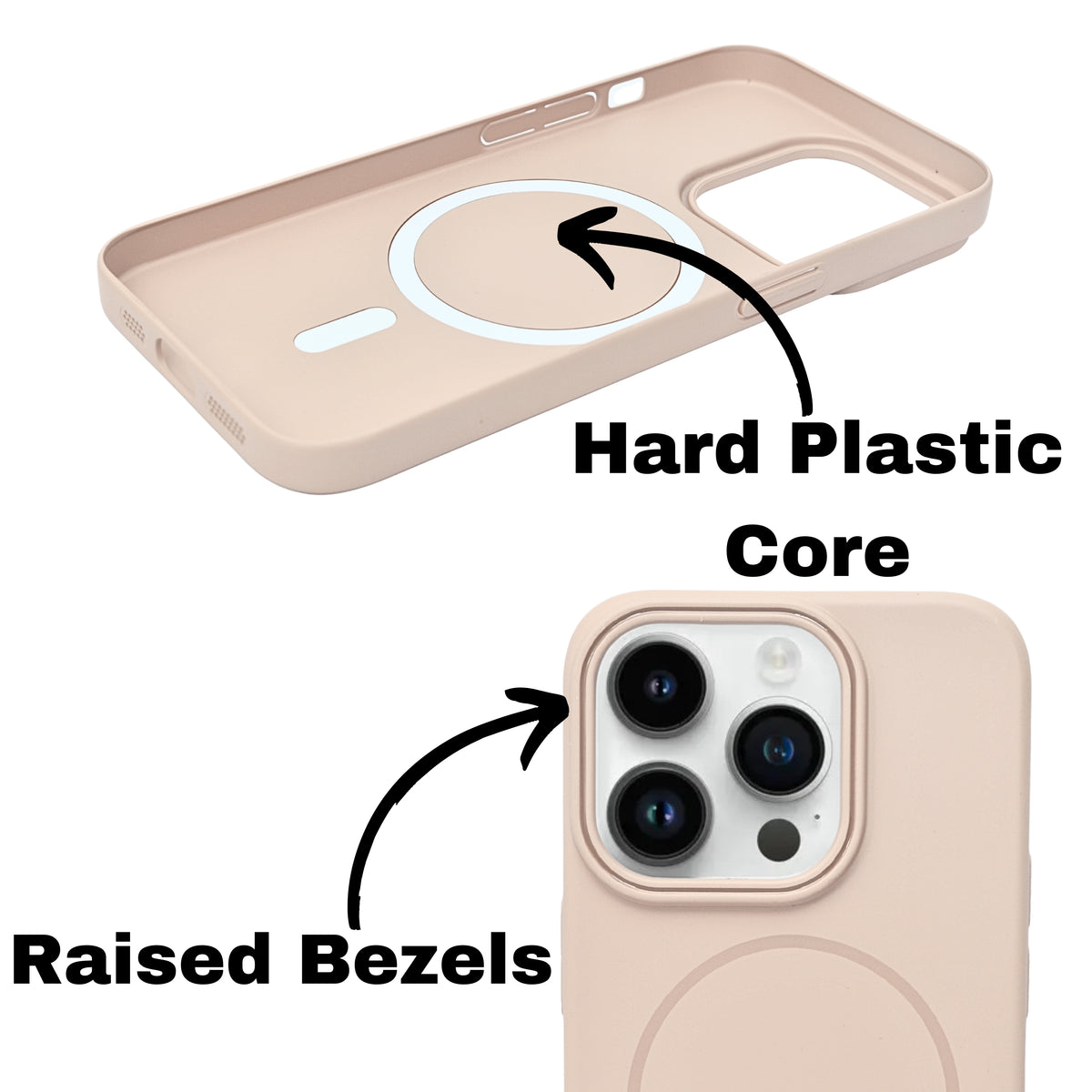 MagSafe Compatible Matte Finish Hard Plastic Phone Case for iPhone 15 Pro Max