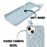 3D Cartoon Character with Polka Dots Soft Phone Case for iPhone 13/ 14