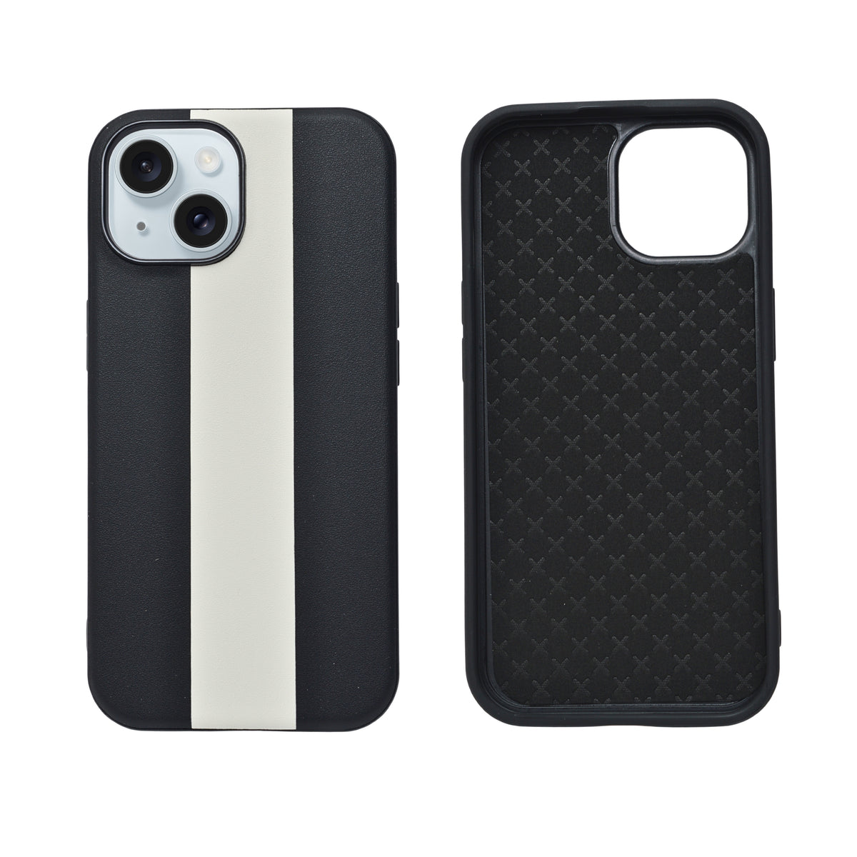 Bold Dual Tone Stipes Pattern Phone Case for iPhone 15