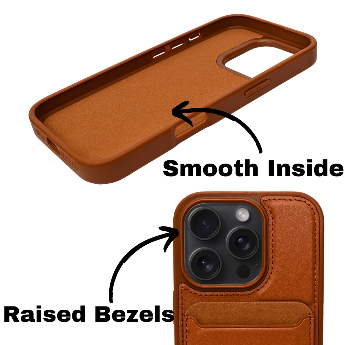 Card Wallet Case Durable Built-in Stand Cover For iPhone 16 Pro