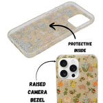 Floral Bunny Garden Design Case with Charms – for iPhone 16 Pro Max