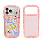 Cute Transparent Wavy Edge Phone Case for iPhone 17 Pro