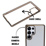 Transparent Hard Shell Phone Case for Samsung S25 Ultra