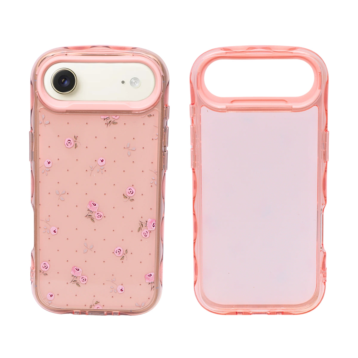 Cute Transparent Wavy Edge Phone Case for iPhone 17 Air